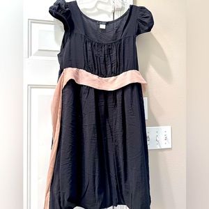 Black mini balloon hem dress Sz 14